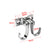 2 x 360° Rotating Wall Hooks, Heavy-Duty J-Shaped Multipurpose Hooks