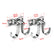 2 x 360° Rotating Wall Hooks, Heavy-Duty J-Shaped Multipurpose Hooks