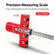Precision Straight Cut Guide, Woodworking Circular Saw Cutting Locator, Portable Measuring Ruler Positioning Jig for Accurate Repeatable Wood Cuts, Carpentry DIY Hand Tool