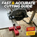 Precision Straight Cut Guide, Woodworking Circular Saw Cutting Locator, Portable Measuring Ruler Positioning Jig for Accurate Repeatable Wood Cuts, Carpentry DIY Hand Tool