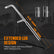 Telescoping Lug Wrench, Tire Iron Lug Nut Removal Tool 1/2 Drive with 17/19 and 21/23mm Sockets Storage Canvas Pouch for Car, Van, Truck
