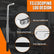 Telescoping Lug Wrench, Tire Iron Lug Nut Removal Tool 1/2 Drive with 17/19 and 21/23mm Sockets Storage Canvas Pouch for Car, Van, Truck