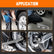 Telescoping Lug Wrench, Tire Iron Lug Nut Removal Tool 1/2 Drive with 17/19 and 21/23mm Sockets Storage Canvas Pouch for Car, Van, Truck