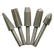 5PCS Woodworking Twist Drill Bits 6mm Shank Non-Slip Fast Grinding Speed for Wood Carving & Metalwork Tools