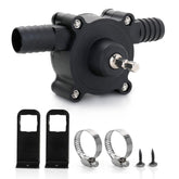 Portable Electric Drill Pump For Water - Self Priming Liquid Transfer Drill Powered Water Pump for Pool Cover Draining, Rain Barrels and Garden Watering | Easy Hose Clamp Setup
