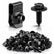 50PCS 1/4 Body Bolts & U-Nut Clips Kit for Fender Bumper Engine Cover Splash Shield Fastener Retainer Clips, Automotive Universal Screws Black(25 Sets)