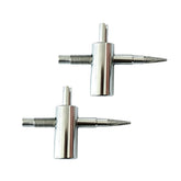 2 PCS 4-Way Tire Valve Stem Removal Tool, 4-in-1 Valve Core Removal Tool, Multifunctional Tire Valve Tool, Valve Stem Core Puller for Car Motorcycle Bicycle Tire Repair Replace
