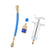 Oil Dye Injectors 30ml/1 Oz Hand Push Compressor Manual AC Oil Dye Injector W/Quick Coupler 1/4 SAE Connector/HVAC Compressor Oil Dye Injector Refrigerant Tool/Durable / 1 Set