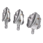 3Pcs Lifting Drill Bits Repair Drill Connection Tool Lifting Stepped Drill Reamer Drill Bit