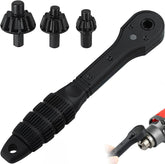 2-in-1 Ratchet Drill Chuck Key Wrench – Universal Chuck Key Replacement Tool for Drill, Compatible with Most Electric Drills and Power Tools