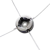 Aluminum Trimmer Head, Weed Wacker Attachments Heads, 5/8 inch/15mm Through Hole Fit String Trimmer Replacement Head, Wire Rope Weed Head Replacement,Trimmer Head, Aluminum Weed Wacker Replacement
