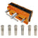 Woodworking Dowel Jig Kit, Self Centering Doweling Jig with 6 Drillings, Adjustable Width, Imperial and Metric, Aircraft Grade Aluminum Alloy, Fits 0.4-2.4 in / 10-60 mm Boards for Joinery