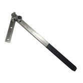 Sturdy manual wire bender machine, steel rod bending tool for workshop use, achieves 0-180° angles, universal metal wire bender for DIY projects.