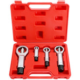 4PCS Nut Splitter Set for Removing Corroded Stuck Broken Nuts, Manual Pressure Nut Splitter Kit with Compact Tool Caddy for Removing Damaged Nuts 9-27mm