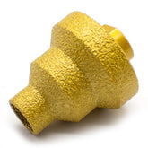 Diamond Chamfer Router Bit, M10 Thread Hole Saw Tile Reamer, Three-Stage Milling Cutter for Marble Concrete Granite Quartzite Drilling Chamfering