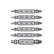 Stripped Broken Screw Remover,6 Counts Set Easy Out Bolt Extractor, Damaged Screw Extractor Set,Double Head Extraction Design Extractor Head,Household Repair Tools, Power Tool Accessories