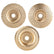 3pcs Gold Woodworking Grinding Disc Set with Flat, Beveled, and Curved Surfaces Alloy Steel Polishing Wheels for Wood Carving and Shaping with Abrasive Buffing Pads