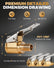 Tire Air Chuck with Clip Adapter, Brass Locking Auto Inflator Hose Nozzle, Universal Fit for All Vehicles