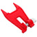 Portable Chainsaw Bar Support Guide Tool, Iron, Red, Secure Fixation Universal Chain Sharpener Guide, Stable Setup, Portable Convenience, Versatile Use