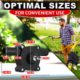 Portable Electric Drill Pump For Water - Self Priming Liquid Transfer Drill Powered Water Pump for Pool Cover Draining, Rain Barrels and Garden Watering | Easy Hose Clamp Setup