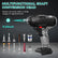 Shaft Conversion Head, 2 Pack Electric Wrench With Internal Strong Magnet for Bits Drills Charging Accessories