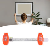 Picture Hanging Tool with Built in Level, Precision Marking,Alignment Ruler for Photo Frames, Wall Decor, Mirrors, ABS Wall Friendly DIY Hanger