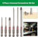 6PCS Magnetic Hex Shank Screwdriver Bits Set, Pagoda-Shaped Socket, Suitable for metal structures of various sizes for electric drill wrenches