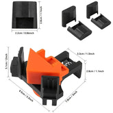 4Pcs 90 Degree Right Angle Clamp,Corner Clamp for Woodworking, Woodworking Clamp