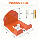 Wall-Mounted Tool Rack for String Trimmers and Hedge Trimmers, Metal Storage Bracket for Garage and Shed Organization (1 PC)