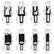 8Pcs Wood Plug Cutter Drill Bit Set, High Carbon Steel Titanium Coated Woodworking Chamfer Drill Bits Straight and Tapered Taper 6mm/ 10mm/ 13mm/ 16mm Woodworking Tool Set