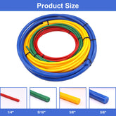 4Pcs Conditioning Copper Tubing Pipe Extension 4M, 1/4" 1/2" 3/8" 5/8" Built-in Copper Tube Bending Strip Air Conditioning Pipe Bender Kit