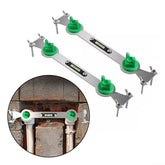 2-piece metal hot and cold water pipe level