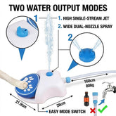 Dog Water Toys Sprinkler with Solid Brass Adapter - Step-on Pet Activated Splash Sprayer for Large Dogs, Trending All-Season Outside Yard Hydration, Fits US Standard 3/4" Hose
