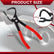 Upgraded Exhaust Hanger Removal Tool, Heavy-Duty Exhaust Hanger Pliers for Car & Truck Rubber Exhaust Hangers, Slim Jaw Design for Tight Access, Non-Slip Grip, Ideal for Most Exhaust Systems