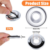 2pcs Angle Grinder Flange Nuts with 5/8-11 Inch Thread Quick Release Nut Metal Angle Grinder Nut for Replacement Parts Fixing Cutting Discs