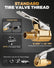 Tire Air Chuck with Clip Adapter, Brass Locking Auto Inflator Hose Nozzle, Universal Fit for All Vehicles