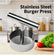 Manual Burger Patty Press,Stainless Steel Burger Press,Burger Patty Maker Round Patty Mold Non-Stick Patty Maker,Uniform Round Patties for Grilling, Meal Prep & Home Cooking