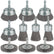 10 Pcs Wire Brush for Drill, Coarse Carbon Steel Crimping Wire Wheel 1/4 Inch Hex Shank, Cup Brush Drill Bit for Cleaning Rust, Stripping and Abrasive