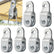 6 Pcs Small Single Pulley Block Wheel Open Close Bearing Pulley Load 180 Lb