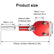 77750 Oil Filter Cutter 2-3/8''-5'' Cutting Range Oil Filter Cutting Tool with a Spare Cutting Blade Can Opener for Car Airplane Lawnmower Motorcycle Filter Use, Aluminum Alloy, Red