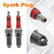 D8TC 3 Electrode Spark Plug Replacement for CG 125cc 150cc 200cc 250cc CF250 4 Stroke Gasoline Engine ATV Motorcycle Scooter Replace D8RC