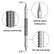 2PCS Dual Head Nail Setter and Hinge Pin Punch Set, 3/32" & 1/16" Hammerless Spring Loaded Nail Punch Tool Spring Nail Set 5000 PSI Striking Force Hinge Pin Removal Tool for Metal or Wood