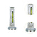Four-Wheel Alignment Magnetic Level Instrument, Magnetic Camber Castor Gauge, Portable Wheel Alignment Camber Level Tool with Strong Magnet Base, Car Truck Tire Camber Caster Adjustment Bubble Level