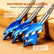 6-Piece Wood Auger Drill Bit Set (1/2" to 1-1/8"), High Carbon Steel Impact Wood Boring Bits with 1/4" Quick Change Hex Shank, Tri-Tip & 3-Flute Design for Hardwood, Softwood & Plastic