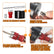 Hole Saw Arbor, 3/8 Quick Release Shank, 5/8-18 UNF and M16 | Dual adapters fit 1-3/8 to 7-7/8 in bi-metal hole saws, with quick release, slug ejection and attached pilot bit