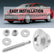 4Pcs Universal Aluminum Quick-Release Lock Latches, 1.25-Inch Diameter Silver Vehicle Fasteners for Bumper, Hood and License Plate