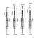 4pcs Square Hole Drill Bits for Wood, Woodworking Hole Saw Mortising Chisel Drill Bits (Size: 1/4 inch, 5/16 inch, 3/8 inch, 1/2 inch)