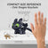 Premium Night Fury Dragon Keychain with LED Light & Moving Wings, Mini Fantasy Figure Charm for Keys, Backpack & Gift