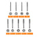 20pcs Metric Tap and Die Set M3-M12 Rethreading Tapping Tool Kit Screw Thread Taps Dies Wrench Handle Stock Holder with Storage Case for Male & Female Threading