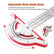 Woodworking Edge Ruler,Stainless Steel Measuring Scribe, Semicircular Angle Finder with Multi‑Track Adjustment,Circle & Saw Layout Marking Tool